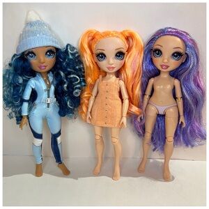 3 Rainbow High Winter Break Dolls Lot